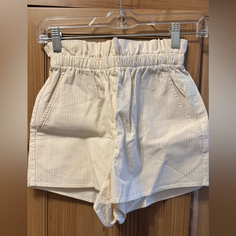UO Urban Renewal Striped Ruffle Hem Shorts Size XS